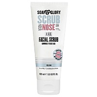 Soap & Glory Scrub Your Nose In It Exfoliating Face Scrub - Purifying, De-Clogging Deep Pore Cleanser & AHA Exfoliant - Chamomile & Mint 2 Minute T Zone Face Exfoliating Scrub for Excess Oils (100ml)