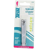 Trim Deluxe Toenail Clippers With File (6 Pieces)