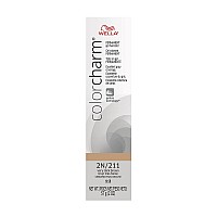 WELLA colorcharm Permanent Gel Hair Color for Gray Coverage, 2N/211 Very Dark Brown, 2 oz