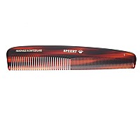 Hand-Made Tortoise Comb | All Hair Types: Curly/Straight/Thick/Thin | Hypo-Allergenic Cellulose Acetate | MADE IN SWITZERLAND | 6.06 x 1.57 x 0.28 | 1