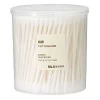 Muji Cotton Buds 200pcs inside White Color