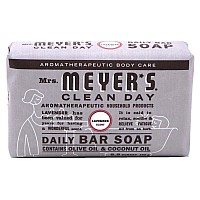 Mrs Meyers Bar Soap Lavender 5.3 Ounce (156ml) (2 Pack)