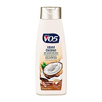 VO5 Moisturizing Shampoo - 12.5 Fl Oz - Island Coconut Leaves Hair Looking Vibrant and Beautiful, White
