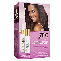 ZELO Smoothing Brazilian Keratin Hair Treatment Kit With Muru-Muru, Cupuacu, Carite Butter and Inca oil - Naturally Eliminates Frizz, Relax & Straightens Hair Without Harmful Chemicals