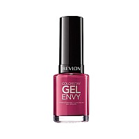 Revlon ColorStay Gel Envy Longwear Nail Polish, with Built-in Base Coat & Glossy Shine Finish, in Plum/Berry, 460 Hold 'Em, 0.4 oz