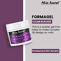 Mia Secret Professional Nail System Formagel Clear Builder Gel For Nails, 1 oz