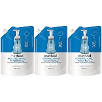 Method Foaming Hand Wash Refill Pouch, Sea Minerals, 28 Fl Oz (Pack of 3)
