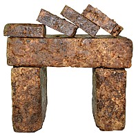 Raw African Black Soap 1 lb. Bar From Ghana 100% Pure Natural Acne Treatment, Aids Eczema & Psoriasis Therapy, Dry Skin, Scar Removal, Pimples and Blackhead, Face Scrub & Body Wash