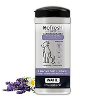 Wahl Pet Refresh Lavender Cleaning Wipes for All Dog Breeds - Use on Ears, Nose, Paws, Bottom, & Sensitive Areas - 50 Wipes - 820018A