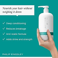 PHILIP KINGSLEY Moisture Balancing Combination Conditioner | Restore Shine, Softness and Hydration to your Hair, 33.8 oz.