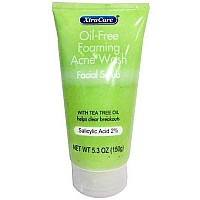 XtraCare OIL FREE FOAMING ACNE WASH Facial Scrub 5.3 oz. with Tea Tree Oil (Pack of 2)
