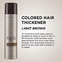 Toppik Colored Hair Thickener, Light Brown, 5.1 OZ