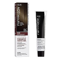AGEbeautiful Permanent Liqui Creme Hair Color Dye | 100% Gray Coverage | Anti-Aging | Professional Salon Coloring | 5NN Medium Intense Brown
