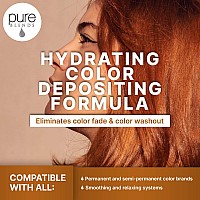 Pure Blends Marigold Hydrating Color Depositing Shampoo Brighten & Tone Color Faded Hair Semi Permanent Hair Dye Prevents Color Fade Extend Color Service on Color Treated Hair 8.5 Oz.