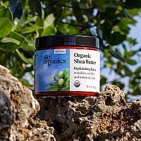 Sky Organics Organic Shea Butter for Body & Face USDA Certified Organic, 100% Raw & Unrefined to Soften, Smooth & Boost Radiance, 16 Oz.