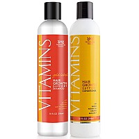 Nourish Beaute Vitamins Premium Shampoo and Conditioner Set for Hair Loss that Promotes Hair Regrowth For Men and Women, 2 Pack, 10 Ounces Each