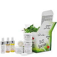 Sweetsation Therapy / YUNASENCE Box of Beauty Secrets. Travel collection of 8 Key Products. Facial Hyaluronic acid Serum, Facial Oil, Multi Vitamin Serum, Anti aging moisturizer, Eye cream.