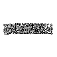 Wildflower Hair Clip, Hand Crafted Metal Barrette Made in the USA with a medium 70mm Clip by Oberon Design