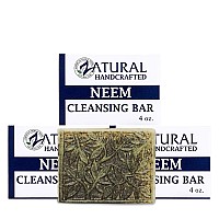 Zatural Neem Soap Bar Ultra-Sensitive Skin-Soothing Therapy-Relieves skin irritation, itching, flaking, & dryness. (3 Count)