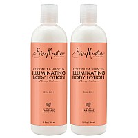 SheaMoisture Lotion with Coconut & Hibiscus - Coconut Lotion for Dry Skin, Illuminating Body Lotion with Songyi Mushroom, 13 Fl Oz Ea (Pack of 2)