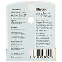 Blistex Simple & Sensitive Lip Moisturizer 0.15 oz (Pack of 7)
