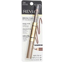 Revlon Brow Fantasy Pencil & Gel, Dark Blonde [104], 0.04 oz (Pack of 5)