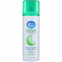 White Rain Aerosol Hairspray Unscented, Extra Hold 7 oz (Pack of 2)