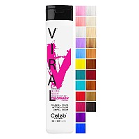 Celeb Luxury Viral Colorwash, Professional Semi-Permanent Hair Color Depositing Shampoo, Hot Pink 8.25 Fl Oz (Pack of 1)