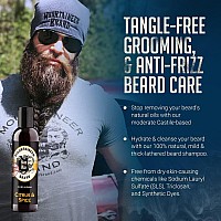 Mountaineer Brand Beard Wash For Men | 100% Natural Beard Shampoo | Thick Cleaning Softening Lather | Grooming Treatment with Orange, Grapefruit, Clove Essential Oils | Citrus & Spice Scent 8oz