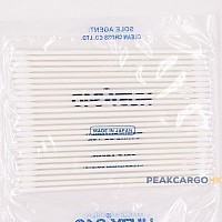 4-Pack Japan 3 Slim Fine Baby Cotton Swab Corn Born Stem Hard Sharp Point Double-end Optical Equipment