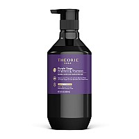 Theorie Purple Sage Brightening Shampoo- Balance, Tone & Brighten Blonde, Silver, Grey, Bleached, Color Treated or Highlighted Hair, Eliminate Brassiness & Yellowing, 400mL