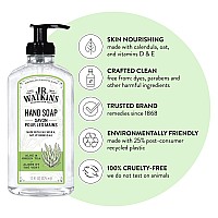 JR Watkins Gel Hand Soap, Aloe & Green Tea, 3 Pack, Scented Liquid Hand Wash for Bathroom or? Kitchen, USA Made and Cruelty Free, 11 fl oz