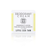 Little Seed Farm All Natural Deodorant Cream, Aluminum Free Deodorant for Women or Men, 2.4 Ounce - Grapefruit Lemon