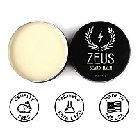 ZEUS Beard Balm, Natural Beeswax & Shea Butter Balm, Softening Conditioner for Facial Hair - MADE IN USA (Verbena Lime) 2 oz.