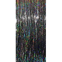 40 Sparkling Hair Tinsel 100 Strands (Stellar Midnight Black)