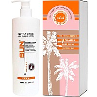 Sun Laboratories Ultra Dark Self-Tanning Lotion for Body and Face - Sunless Tan Golden Glow - Dark - 32 fl oz Bottle