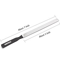 ZIZZON Stainless Steel Nail File 4 sides 7 inch Length
