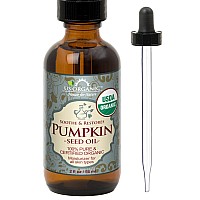 US Organic Pumpkin Seed Oil, USDA Certified Organic, Pure, Natural, Cold Pressed Virgin, Unrefined in Amber Glass Bottle w/Glass Eyedropper (Small (2 oz, 56 ml))
