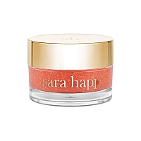 sara happ The Lip Scrub: Sparkling Peach Sugar Scrub, Exfoliating Lip Treatment, Moisturizer for Dry and Flaky Lips, Vegan, 0.5 oz