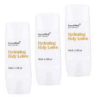 Travelwell Hotel Travel Size Guest Body Lotion 1.0 Fl Oz/30ml, Individually Wrapped 50 Bottles per Box | Travel Size Toiletries | Hotel Toiletries Bulk Set