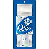 Q-tips Cotton Swabs 500 ea (Pack of 3)