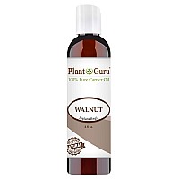 Walnut Oil 4 fl. oz. - Cold Pressed 100% Pure Natural - Skin, Body, Face, and Hair Growth Moisturizer. Great For Creams, Lotions, Lip balm and Soap Making