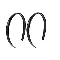Suoirblss10Pcs Black Plastic Hairband Headwear with Teeth Hair Hoop Head Band Hair Band for Women Men