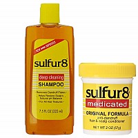 Sulfur8 Anti-Dandruff Hair & Scalp Care Shampoo 7.5oz + Conditioner 2oz Duo