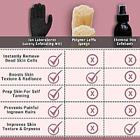 Sun Labs Exfoliating Gloves for Tan Removal - 2 Body Exfoliator Gloves for Sun Tanning Lotion