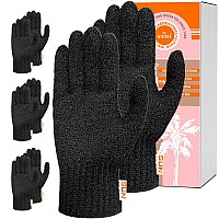 Sun Labs Exfoliating Gloves for Tan Removal - 8 Body Exfoliator Gloves for Sun Tanning Lotion