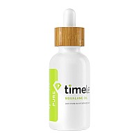 Timeless Skin Care Squalane Oil 100% Pure - 1 Fl Oz - Lightweight, Plant-Based Dry Oil - Improves Skin Elasticity & Radiance - Regulates Oil Production - All Skin Types, Including Acne-Prone Skin