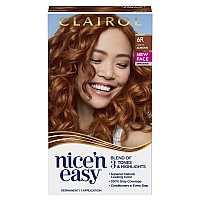 Clairol Nice'n Easy Permanent Hair Dye, 6R Light Auburn Hair Color, Pack of 1 **Packaging May Vary