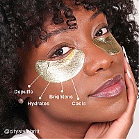 Wander Beauty Baggage Claim Eye Masks - For puffy eyes, dark circles, wrinkles, gel eye masks, aloe, amino acids and hyaluronic acid