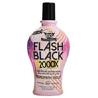 European Gold Flash Black 2000X Indoor Tanning Lotion with Time-Release DHA Bronzers, 12 Ounce